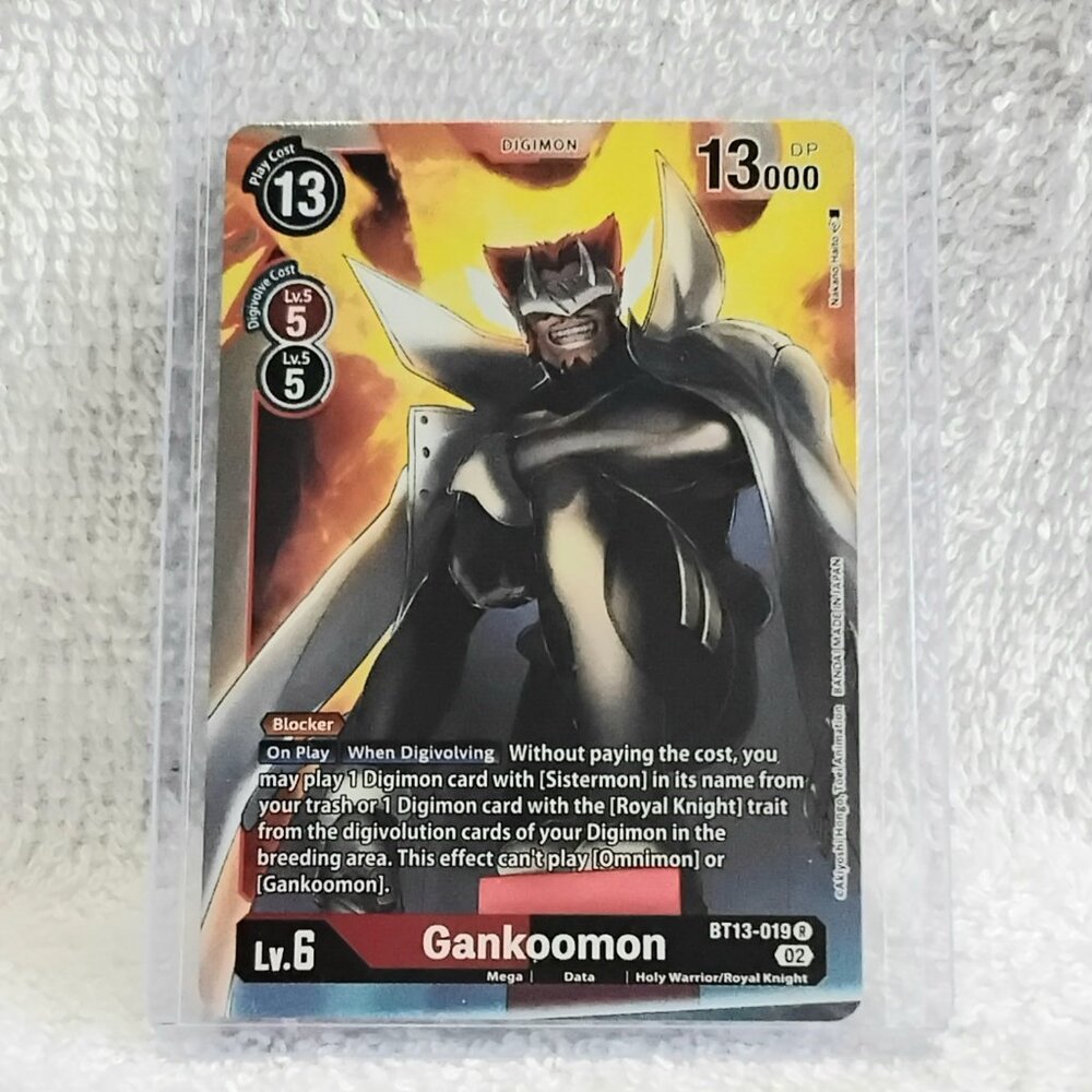 3/$25 Mint Gankoomon Digimon Holo Card BT13-019 R by Bandai!!